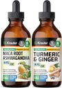 Maca Ashwagandha Tinctuur 4 Fl. Oz. & Turmeric Ginger Tinctuur 4 Fl. Oz.
