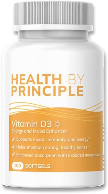 Vitamine D3 - voor Immune Support, Bone Health, Cognitive Support - Natuurlijke, biologische, niet-GMO, Glutenvrij - 100 Softgels