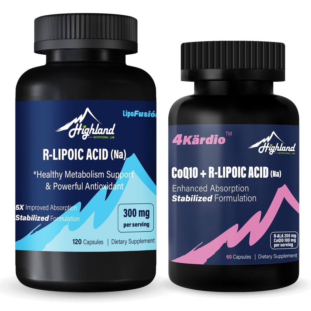 R-lipoïnezuur (Na) + CoQ10 en R-lipoïnezuur (Na) bundel