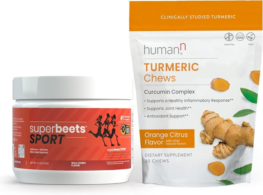 Humann SuperBeets Sport & Turmeric Kauwen