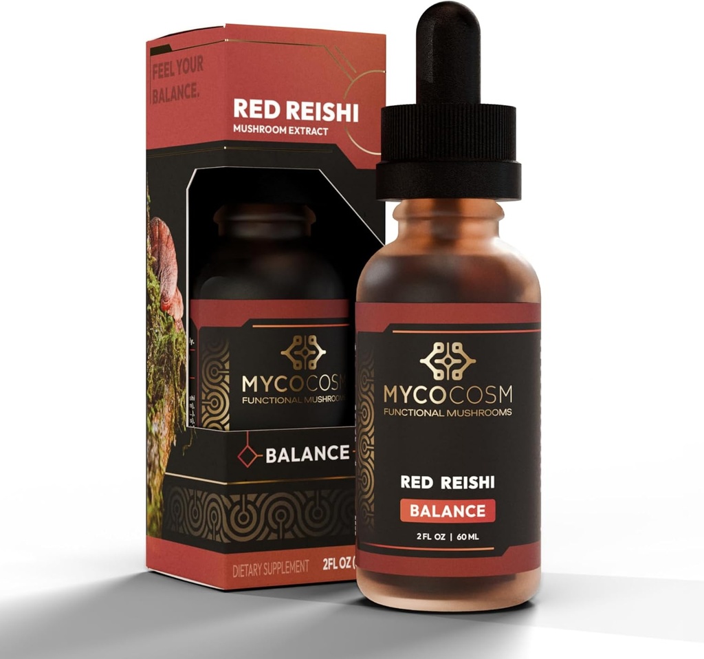 Reishi Extract - Balance - Paddestoel Supplement om de levensduur te bevorderen - Immune Ondersteuning - Ganoderma Lucidum - Adaptogen