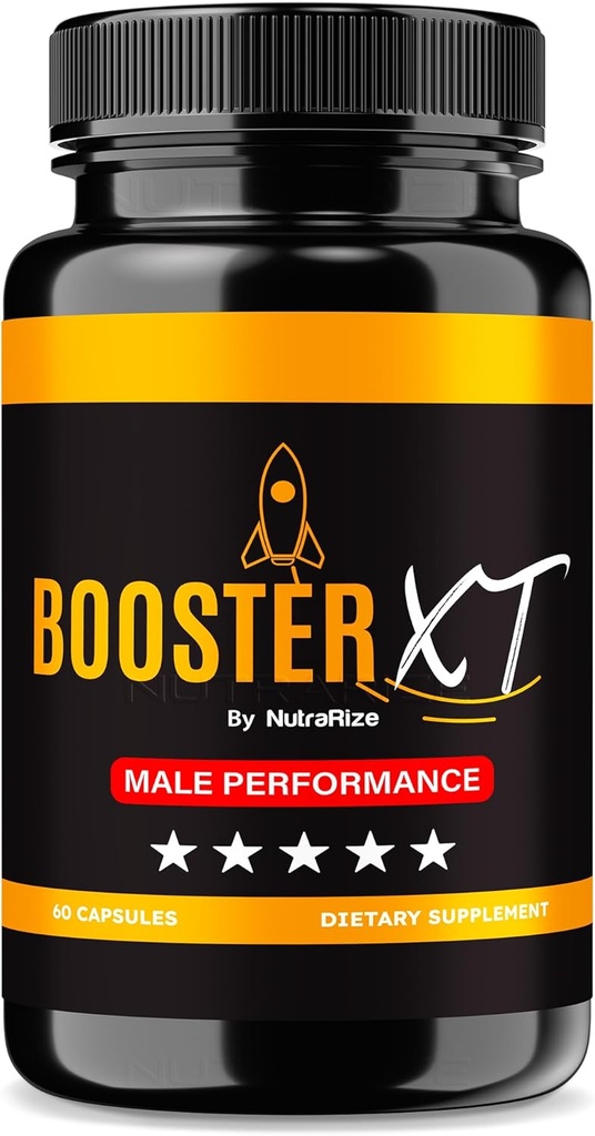 NutraRize Booster XT voor mannen, Man Enhancement Capsules, Premium Formule ter ondersteuning van de dagelijkse energie & Peak Performance, Multivitamine pillen voor algemene gezondheid, BoosterXT Reviews (60 capsules)