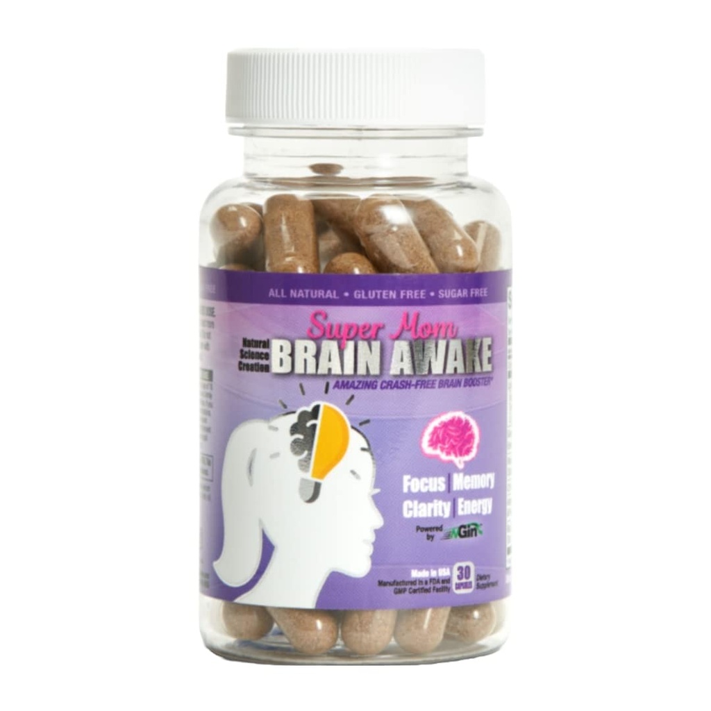 Super mama hersenen wakker natuurlijke energie pillen voor vrouwen - Brain Booster supplement voor focus, geheugen, helderheid, energie (Nootropics Brain Support Supplement & Focus Supplement - 30 dagen levering)
