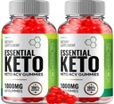 (2 Pack) Essential Keto ACV Gummies - Advanced Formula Essential Keto + ACV Weight Management Gummies Apple Cider Vinegar Keto Essential Dieet Supplement Beoordelingen Vitamine B12 B6 (120 Gummies)
