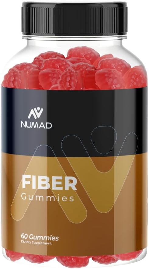 NUMAD Gummies Fiber Aids Digestie, gezonde darmbewegingen 60 Gummies Digestieve gezondheid, Ondersteunt Regularity Gezonde spijsvertering Natuurlijke aardbeien smaak
