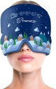 TheraICE Migraine Relief Cap, Cooling Gel Hat, Soothing Headache Ice Pack Mask Products, Face Cold Compress Head Wrap for Tension & Stress