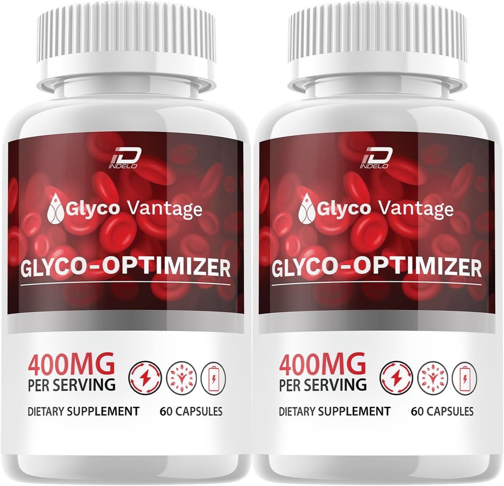 Glyco Vantage Capsules - GlycoVantage Advanced Supplement, Alle Natuurlijke Formule om gezond niveau te handhaven, Maximale sterkte Dagelijkse Formule, Glyco Ventage Capsules Beoordelingen (2 Pack - 120 Capsules)