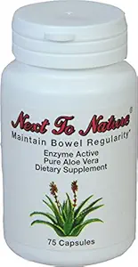 Naast Nature Capsules: Kruidenhulp voor de regelmaat, Pure Aloë Vera Dieetsupplement, 75 Capsules