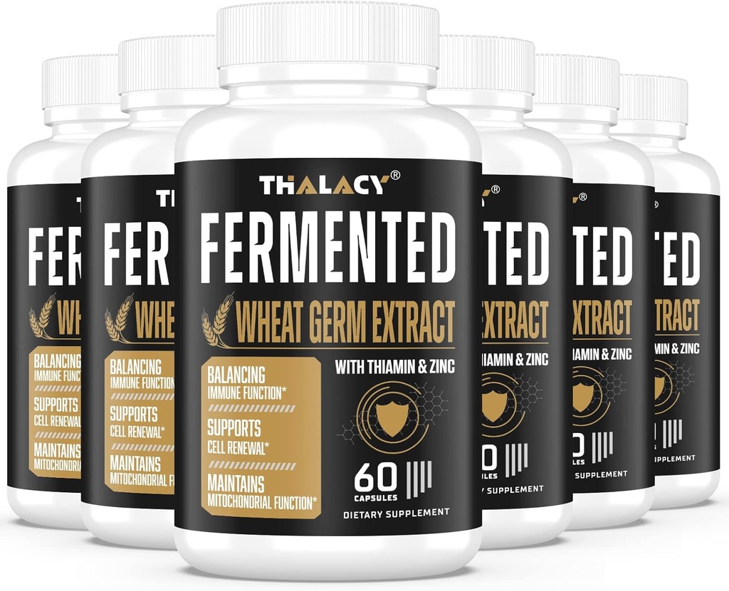 Spermidine Supplementen 13mg - 1300mg Tarwekiemextract Capsules Krachtige formule met hogere Spermidine inhoud en zink voor gezonde veroudering, dagelijks immuunsysteem en celvernieuwing (6 Pack)