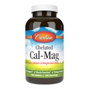 Carlson - chelated Cal-Mag, 2:1 Calcium tot Magnesium Ratio, botondersteuning, spierfunctie en energieproductie, 180 tabletten
