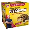 FITCRUNCH Proteine Bars, Snack Size Value Pack, Glutenvrij, gemaakt met Wei Proteïnes (20 Snack Size Bars, Pindakaas)