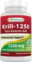 Best Naturals Pure Antarctische Krill Oil 1250 mg (Triple Strength) met Omega-3s EPA, DHA en Astaxanthine 60 Softgels