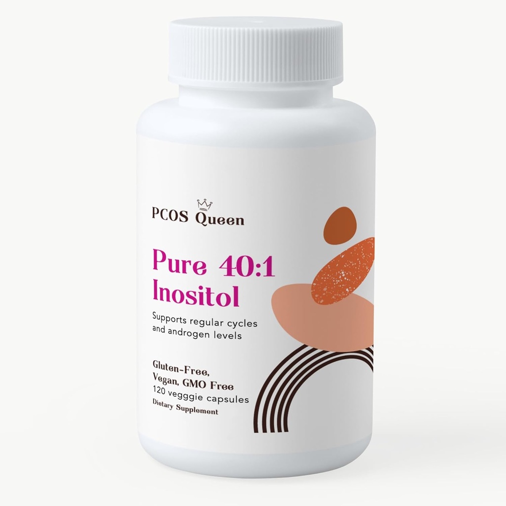 Pure 40:1 Inositol - Myo + D-Chiro Inositol supplement - voor vrouwen met vruchtbaarheid, huid, & menstruele cyclus behoeften - 1 fles