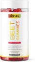 Biofuel beet gummies Hart Gezonde Energie & Antioxidant Ondersteuning, Veilige Bron van Nitraten, 60 Tellen, 2 Gummies Per Serving