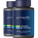 ProHealth Turmeric Curcumin Supplement: 285 Times More Bio available- Ontwikkeld door Neurowetenschappers. 1000 mg geconcentreerd Longvida Curcumine Extract per portie (60 X 500 mg capsules/fles) 2 verpakkingen