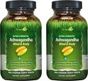 Irwin Naturals Extra Strength Ashwagandha - 60 Liquid Soft-Gels - helpt fysieke en geestelijke prestaties te versterken - met Tumerische en melkdistel - 60 porties