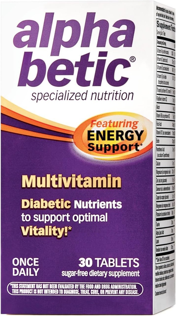 Alpha Betic Multivitamine Plus Extended Energy 30 tabletten