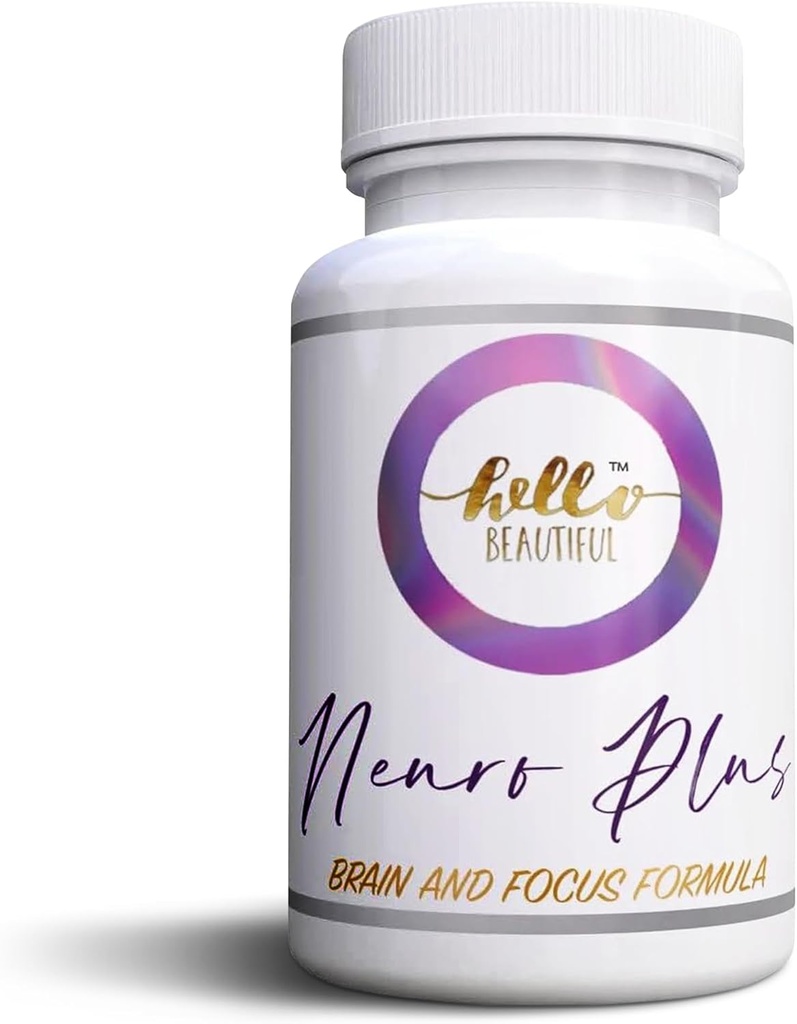 Hello Beautiful Neuro Plus Brain Focus Formula - Verbeter het geheugen, concentratie en geestelijke helderheid - Nootrope Supplement voor Peak Brain Performance