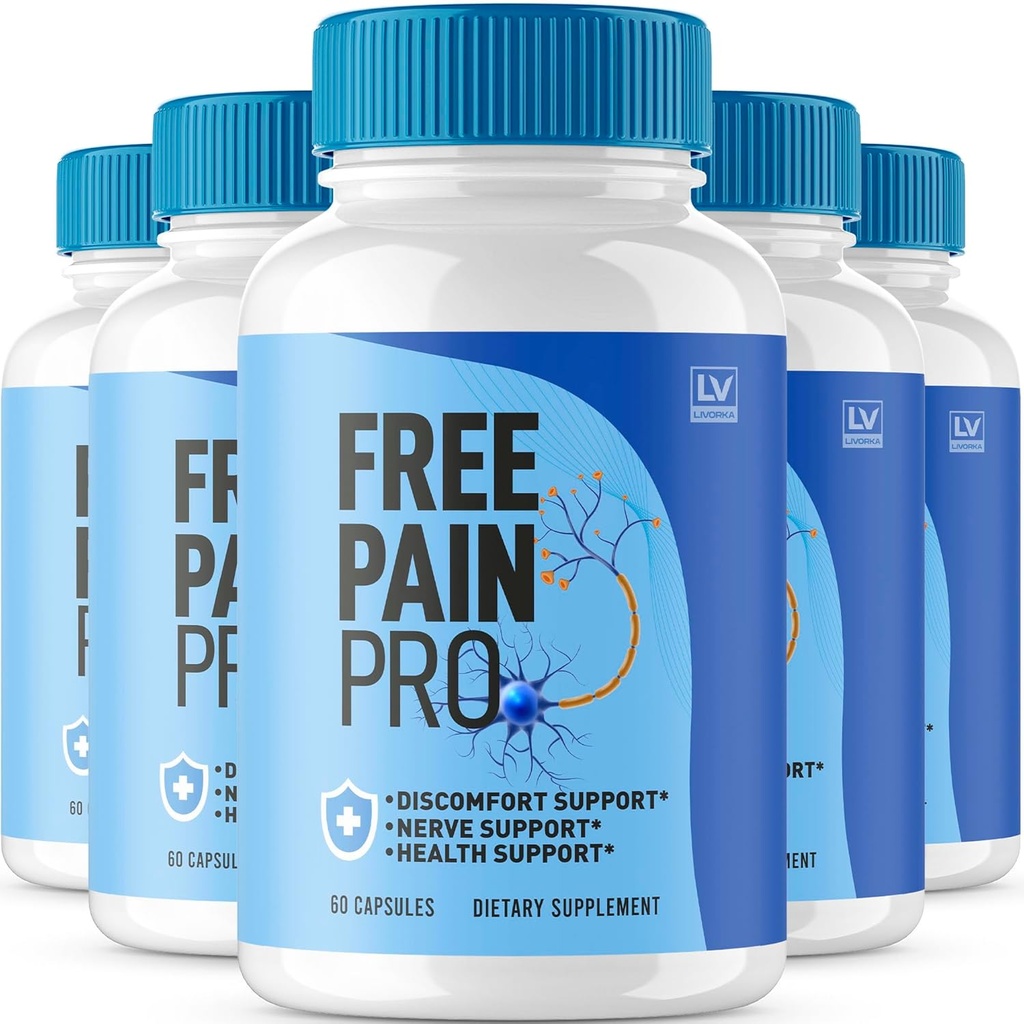 (5 verpakkingen) Gratis pijn Pro Capsules, Official Free Pain Pro Supplement Capsules Advanced Formula, Gratis pijn Pro Pillen Alle natuurlijke ter ondersteuning van de algehele wellness, Gratis pijn Pro Formule Review, 300 capsules