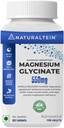 Magnesium Glycinate Supplement - 60 tabletten x 121 mg Elemental Magnesium, 555 mg Eenmaal daags Vrouwen Pure Chelated Bisglycinate voor goede gezondheid en slaap - Getest en vertrouwd voor zware metalen