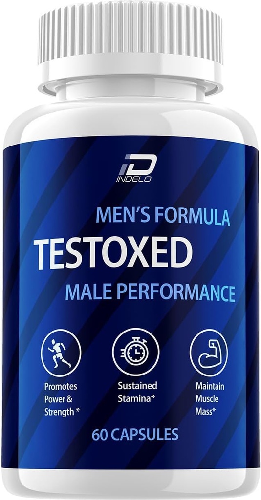 Testoxed Capsules Supplement, Testoxed Advanced Men Wellness Support, Officiële Testoxed Maximale sterkte Energieprestatie, Testoxed Premium Dietary Formula Reviews (1 Pack - 60 Capsules)