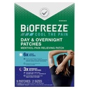 Biofreeze Day & Overnight Pain Relief Patches, Menthol Pain Patches for Artritis & Muscle Pain Relief, Comfortable & Flexible Fabric Stays in Place, FSA/HSA In aanmerking komende, 9 Patches (6 dagen, 3 nachten)