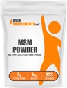 BulkSupplements.com MSM Powder - Methylsulfonylmethaan, MSM Supplement, Voedingssupplement - Glutenvrij, 3g per portie, 1kg (2,2 lbs) (verpakking van 1)