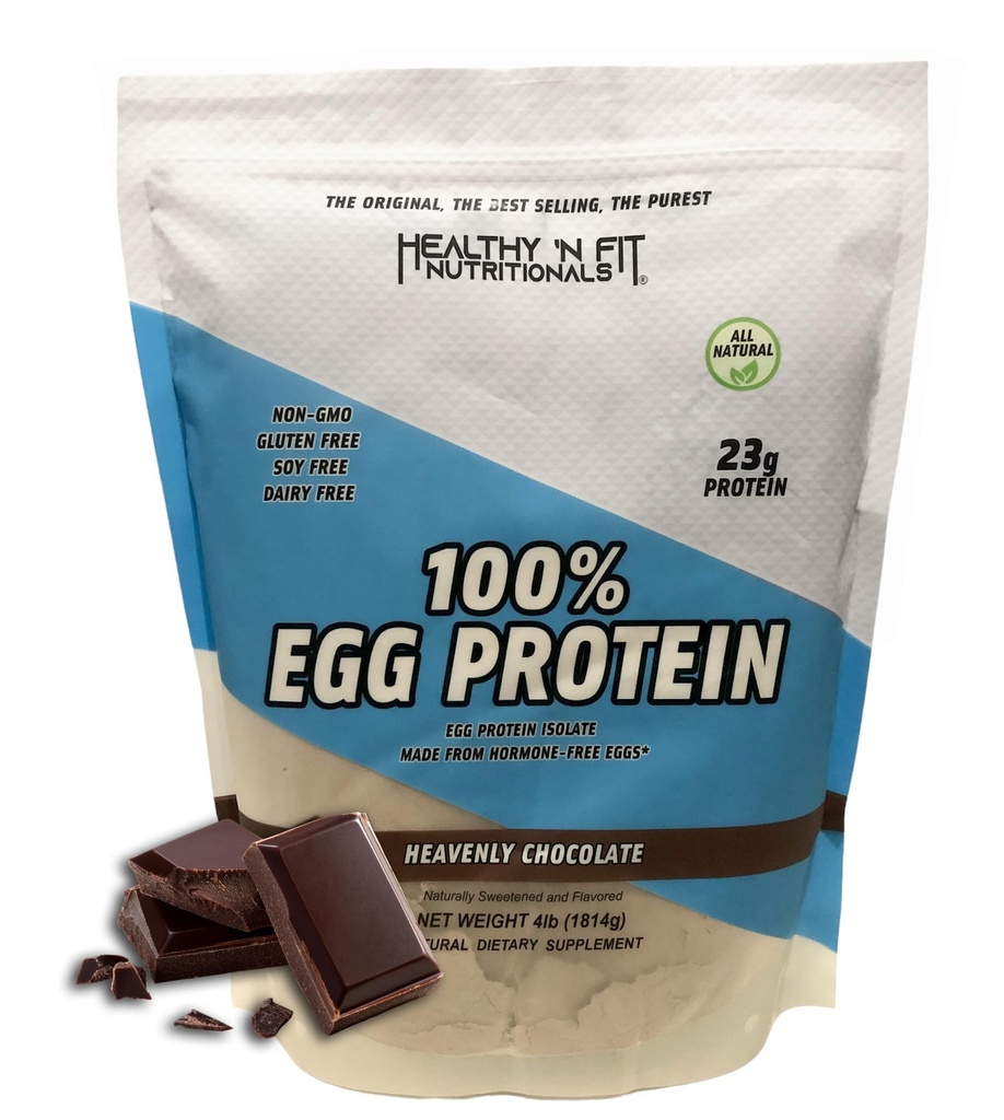 Gezond 'N Fit 100% Egg Proteïne- Chocolade (4lb): 100% Egg White Protein. Zero Lactose, Zero Sugar.- Ultra Pure, Natuurlijke Egg Proteïne Isolaat