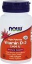 Nu Foods, (2 Pack) Vitamine D-3 Hoge Potentie, 2.000 IE, 240 Softgels
