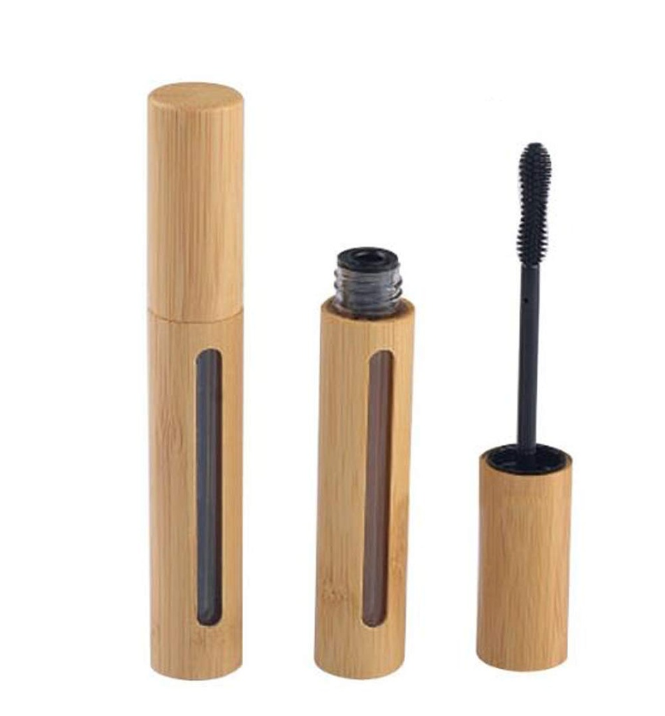 2PCS 6ml bamboo wimper buis Leeg vullen cosmetische make-up fles houder voor Mascara wimper groei olie