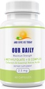 Our Daily Vites L-Methylfolaat B Complex Cofactors & Essentiële Aminozuren (2,5 mg) - Active Folaat, Methylated B12 Methylcobalamine, B6 en Glycine - 60 Tel.