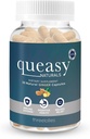 Drie Lollies Queasy Naturals Gember Capsules - Niet-Drowsy Misselijkheid Relief Supplement - Motion Prevention & Misselijkheid Relief Tijdens Chemotherapie - 1000mg Gemberwortel - 30 capsules