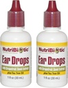 Nutribiotic oordruppels met Grapefruitzaadextract en theeboomolie (verpakking van 2, 1 Oz per stuk)
