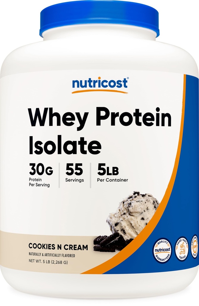Nutricost Wei eiwitisolaat (Cookies N Cream) 5LBS