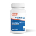 Rugby Vitamine D3 2000 IE (50 mcg) - Glutenvrije dagelijkse vitamine D Dieetsupplement voor bot, tanden en immuungezondheid 100 tabletten