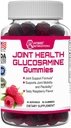 Hybride Nutraceuticals Joint Health Supplement - Glucosamine Gummies met vitamine E - Ondersteuning Joint Mobiliteit en flexibiliteit Ondersteuning Supplement, Raspberry Flavor - 60 Gummies