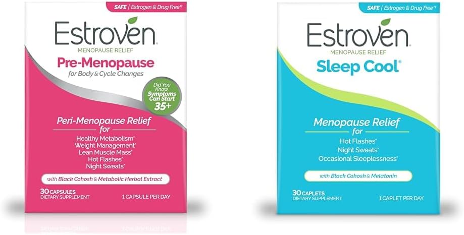 Estroven Menopauze Relief Bundle met Pre-Menopauze 30 Ct en Sleep Cool 30 Ct