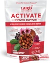 Laird Superfood Activeer Immune Support Powder Drink Supplement, 1000 mg vitamine C van Acerola Cherry, Vlierbes, Echinacea en Reishi Mushroom, 7,75 Gram Stick, Verpakking van 10