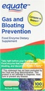 Equate gas en opgeblazen ontluchting preventie, voedingsenzym Dieetsupplement Capsules 100 Tellen (verpakking van 1)