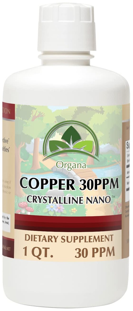 Organa Pure Crystalline Liquid Copper Supplement - 30 PPM - Colloïdale mineralen
