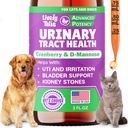 Natuurlijke hond & kat UTI behandeling met Cranberry & D-Mannose, Blaas, Nier, Incontinentie Ondersteuning, gezonde urinetrek voor honden, beste kat urinetrek infectie behandeling, gemakkelijk te gebruiken druppels, 2 oz