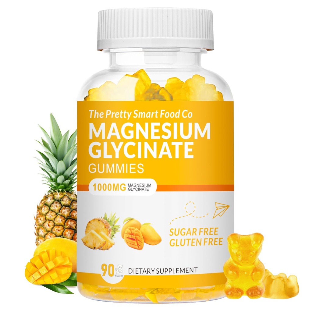 Magnesium Glycinate Gummies 1000mg - 90 Ct 