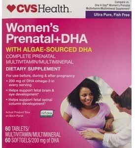 CVS DHA Prenatale Multivitamine 2 Stap Programma Tabletten - 60 dagen
