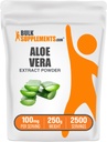 BulkSupplements.com Aloe Vera Extract Powder - Aloë Vera Supplement, Herbal Supplement - Vegan & Glutenvrij, 100mg per portie, 250g (8.8 oz) (verpakking van 1)