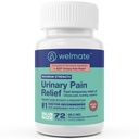 WELMATE - Urinepijnverlichting (72 tabletten) - Phenazopyridinehydrochloride 99,5 mg - Urinepijn, Urgency, & Discomfort - Maximale sterkte - Over-The-Counter Medication