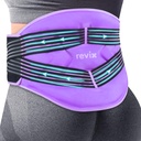 REVIX Herbruikbare Large Back Ice Packs met Compressieriemen, verstelbare Lower Back Ice Wrap voor Lumbar, Sciatic Nerve, Zachte Plush Lining, Koude Compress therapie