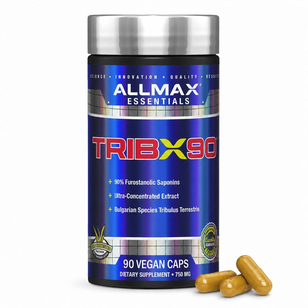 ALLMAX Nutrition Trib X 90, Bulgaarse Tribulus Ultra-geconcentreerd Extract, 90 capsules