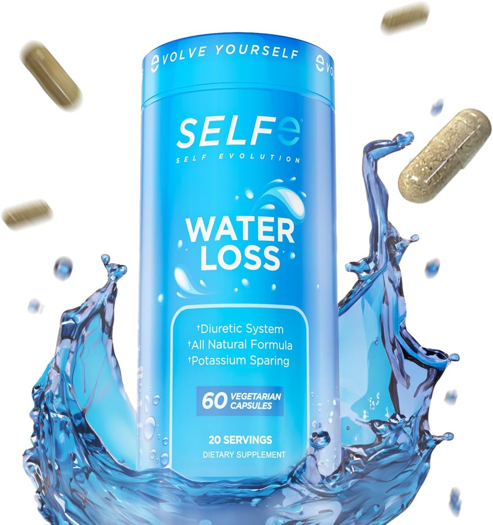 Waterverlies pillen - Natuurlijke Diuretische pillen voor waterretentie - Water pil voor snelle acting Bloating Relief - Eenvoudig te nemen Waterretentie pillen voor vrouwen en mannen - 60 Veggie Capsules