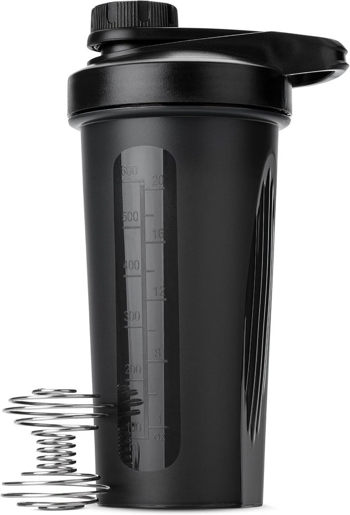 De heer Pen- Shaker flessen voor eiwitmixen met Twist Cap, 28 oz, Black Protein Shaker Fles met Wire Whisk Ball, Shaker Cup, Mixer Bottle