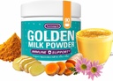 Turmaquik Biologische Gouden Melk Kurkumapoeder, Immuun Ondersteuning + Superfood Blend van Gember, Zwarte Peper, Curcumine, Kaneel, Kardemom + Vitaminen C, D, B6, B12, Zink - Immunity Boost